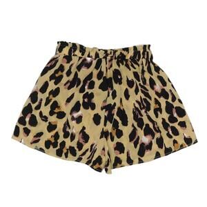 Shein Women's Tan Leopard Print Casual Shorts Size L